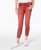 ladies wine coloured jeans