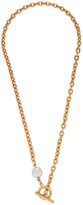 Thumbnail for your product : Ben-Amun Pearl Lariat Chain-Link Necklace
