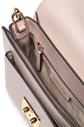 Michael Kors Metallic Printed Leather Shoulder Bag