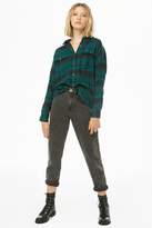 Thumbnail for your product : Forever 21 Plaid Roll-Tab Flannel Shirt