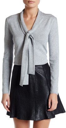 Susina Knotted Front Pullover Sweater (Petite)