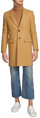 Saint Laurent Two-Button Wool-Blend Coat