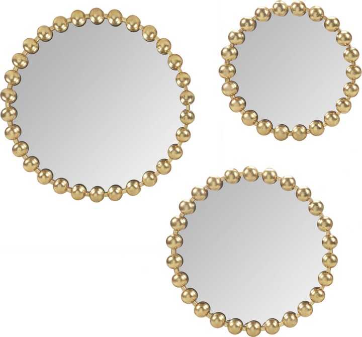 Madison Park Signature Marlowe 3 Piece Round Wall Decor Mirror Set
