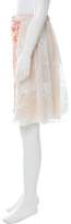 Thumbnail for your product : Jonathan Saunders Embroidered A-Line Skirt White Embroidered A-Line Skirt