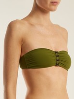 Thumbnail for your product : Dos Gardenias - Hooker Bandeau Bikini Top - Khaki