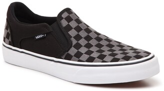 men's asher deluxe leather slip on low top sneaker