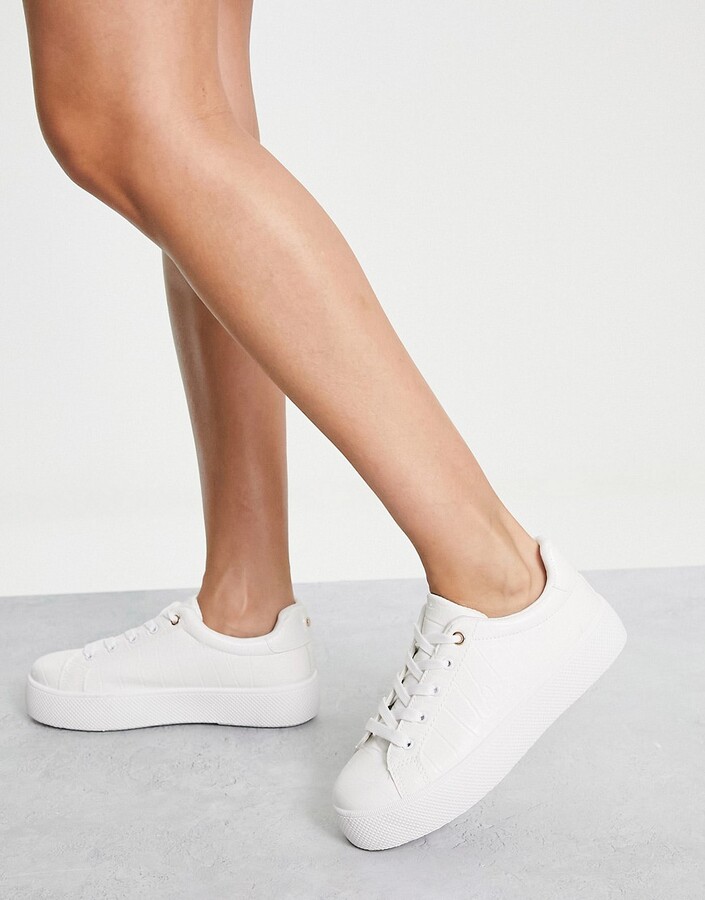 new look platform trainers