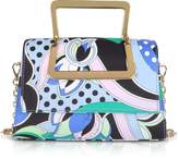 Thumbnail for your product : Emilio Pucci Printed Silk Shoulder Bag w/Metal Handles