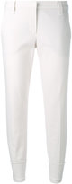 Brunello Cucinelli - pantalon slim classique - women - coton/Polyester/Spandex/Elasthanne/Acétate - 42