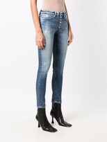 Thumbnail for your product : Dondup Distressed Cropped-Leg Skinny Jeans