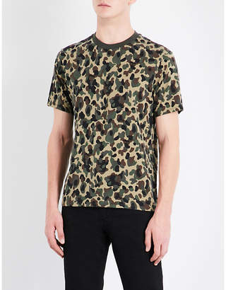 Sandro Camouflage-print cotton-jersey T-shirt