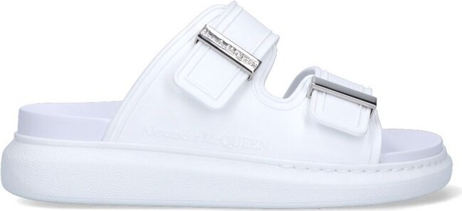 Alexander McQueen Oversized Buckled Slides