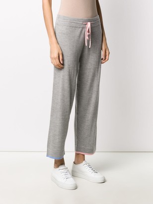 Chinti and Parker Wide Leg Cashmere Track Pants