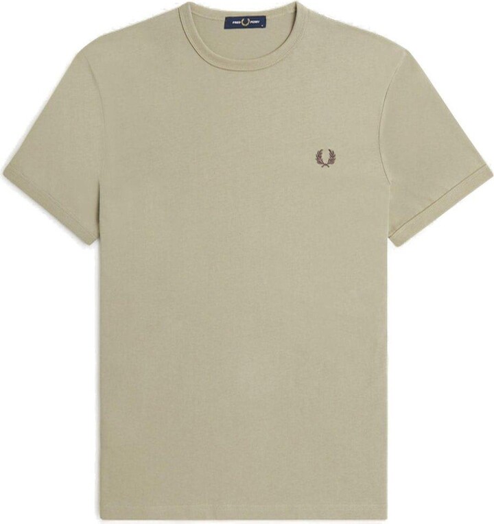 Fred Perry Ringer Logo-embroidered Crewneck T-shirt