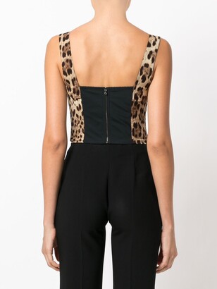 Dolce & Gabbana Leopard Print Bralet Top
