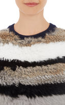 Thumbnail for your product : Opening Ceremony Striped Fur Vest