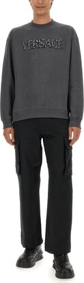 スウェット・トレーナー Versace Sweatshirt With Crocodile Logo Versace Sweatshirt With Crocodile Logo In Grey | ModeSens