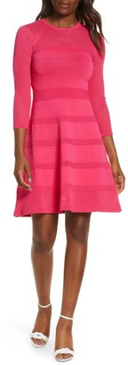 vince camuto ottoman detail sweater dress