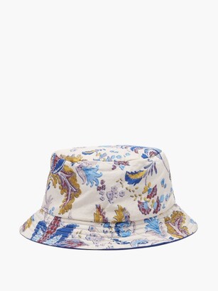 Isabel Marant Hayley Floral-print Nylon Bucket Hat - Beige