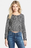Thumbnail for your product : Ella Moss Boa Print Long Sleeve Crop Top