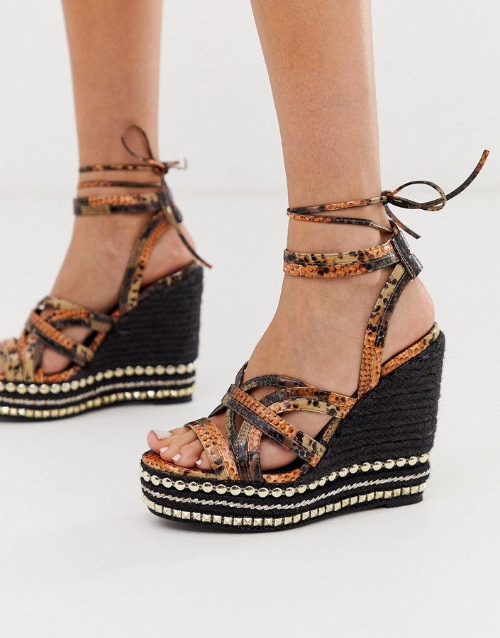 tie leg espadrille sandals