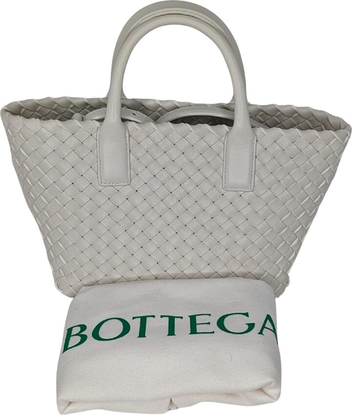 Bottega Veneta Intrecciato Mini Cabat Lambskin Tote