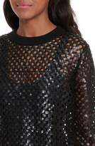 Thumbnail for your product : Tory Burch Lansing Sequin Mesh Sweater