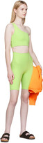 Thumbnail for your product : Girlfriend Collective Green High-Rise Bike Shorts
