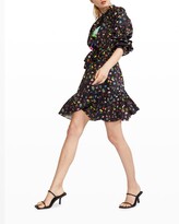Thumbnail for your product : Cynthia Rowley Betty Floral-Print Tassel-Tie Dress