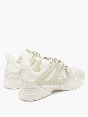 Isabel Marant Kindsay Suede And Mesh Trainers - White