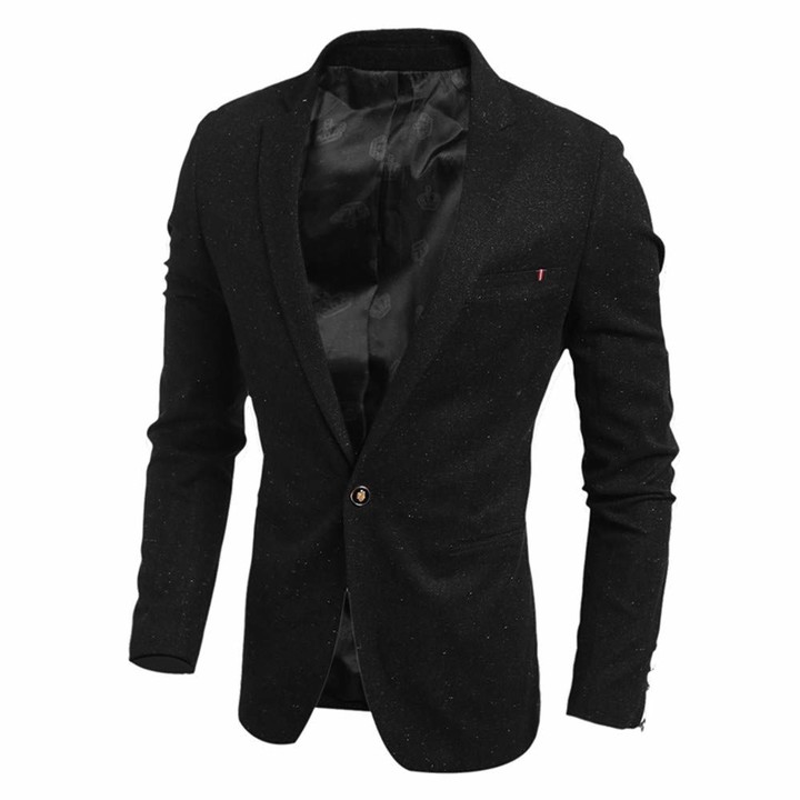 Generice Men's Suit Jacket SingleBreasted Slim Suit Jacket Men's Slim