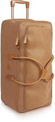 Bric's Life - Large Camel Micro Suede Rolling Duffle Bag