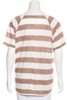 Thumbnail for your product : Frame Denim Striped Linen T-Shirt w/ Tags