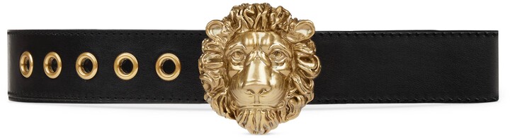 lion gucci belt