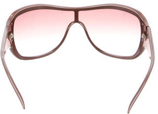 Valentino Logo-Embellished Shield Sunglasses
