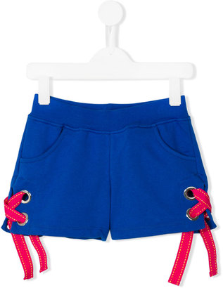 MSGM Kids - tie fastening shorts - kids - Cotton - 12 yrs