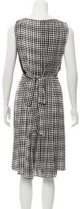 L'Agence Printed Belt-Accented Dress w/ Tags