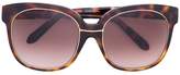 Linda Farrow tortoiseshell oversized sunglasses