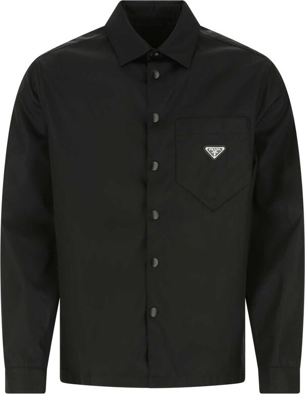 Prada Snap Button-Up Shirt - ShopStyle