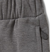 Thumbnail for your product : Bottega Veneta Fleece-Backed Cotton and Wool-Blend Sweat Pants