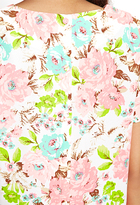 Thumbnail for your product : Forever 21 Textured Floral Boxy Top
