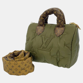 LOUIS VUITTON M59009 2WAY Bag LV Pillow Speedy Bandouliere 25 Khaki Green  Ex++