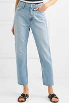 Thumbnail for your product : Madewell The Perfect Summer Cropped High-rise Straight-leg Jeans - Light denim