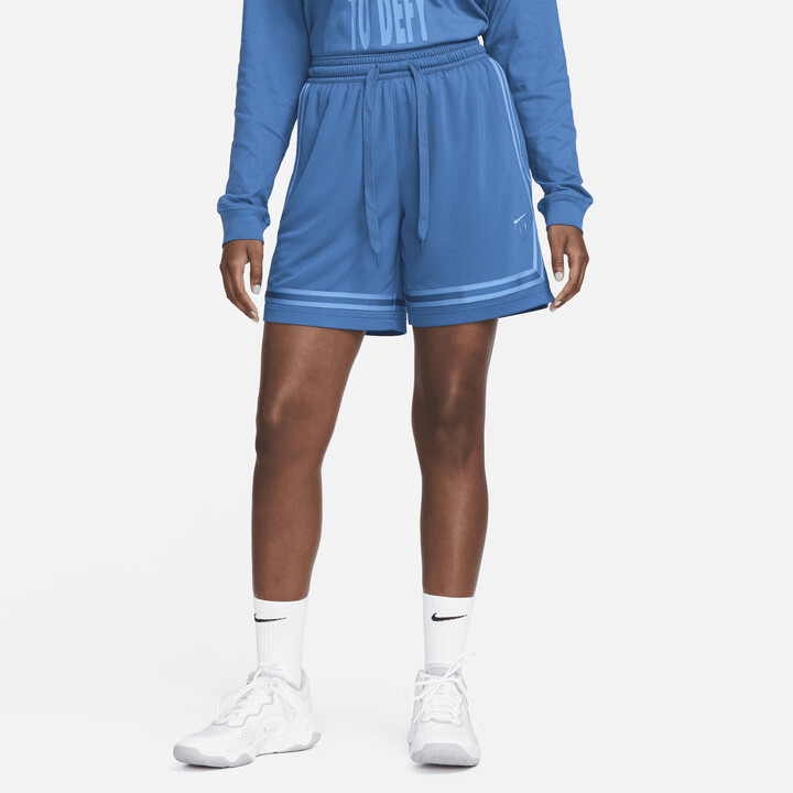 Nike Women's Fly Crossover Basketball Shorts in Blue ShopStyle