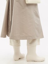 Thumbnail for your product : Brunello Cucinelli Leather-trimmed Rubber Rain Boots - Cream