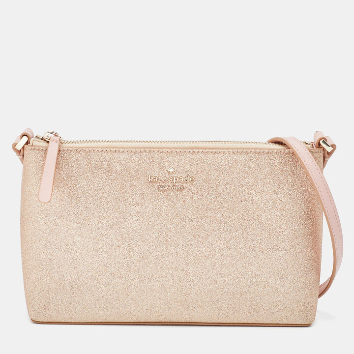 Kate Spade maryanne Gold Coast pink (001) Glitter handbag with zip top | Kate  spade, Kate, Handbag