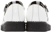 Thumbnail for your product : Underground White Patent Leather T-Bar Creepers