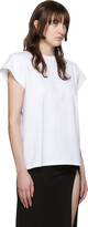 Thumbnail for your product : Magda Butrym White Shoulder Pads T-Shirt