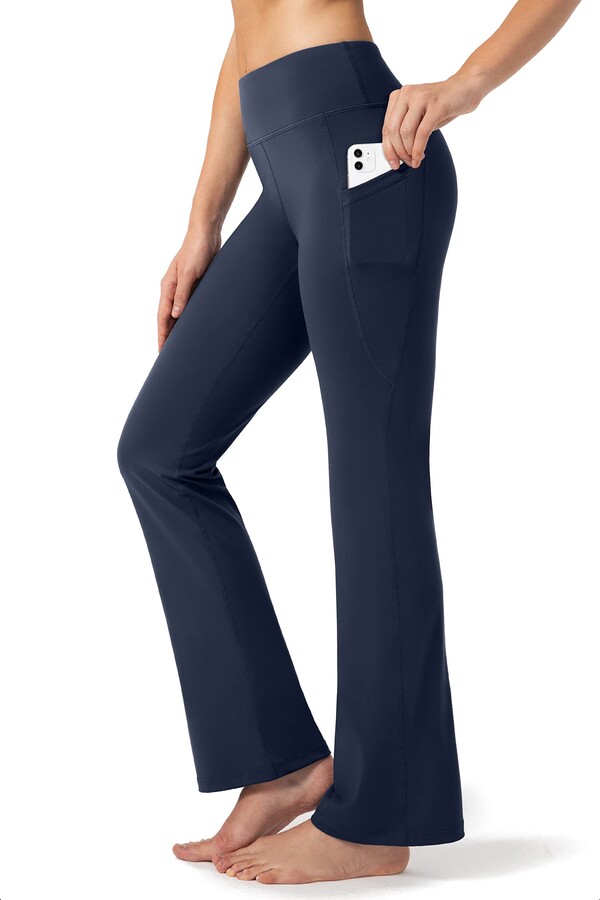 G Gradual 28/30/32/34 Inseam Women's Bootcut Yoga Pants Long Bootleg  High-Waisted Flare Pants with Pockets