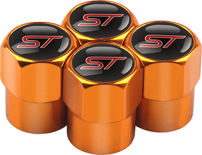 Mustang 4pcs Car Wheel Tire Valve Stem Caps Airtight Cover For Ford ST Line Focus Mondeo Fiesta Kuga Ranger MK2 MK3 MK4 Tyre accessories